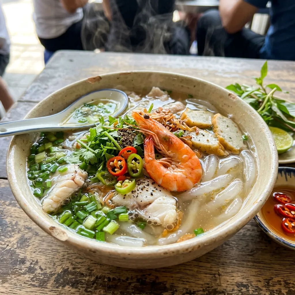 Tô Bánh Canh Chả Cá Thu Phan Thiết nóng hổi thơm nức