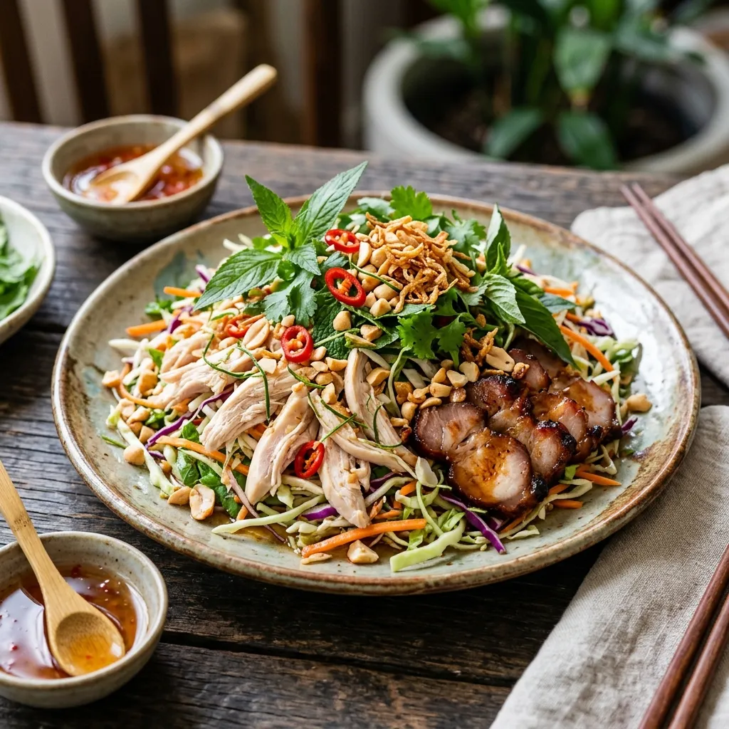 Gỏi Gà Rau Tiến Vua
