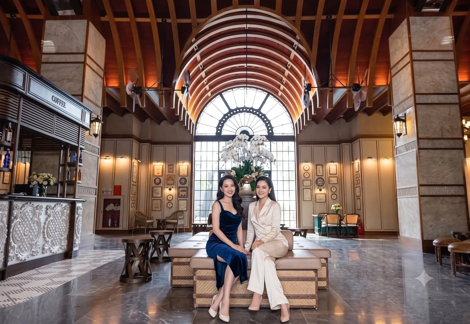 Sảnh khu nghỉ dưỡng trong quần thể NovaWorld Phan Thiết