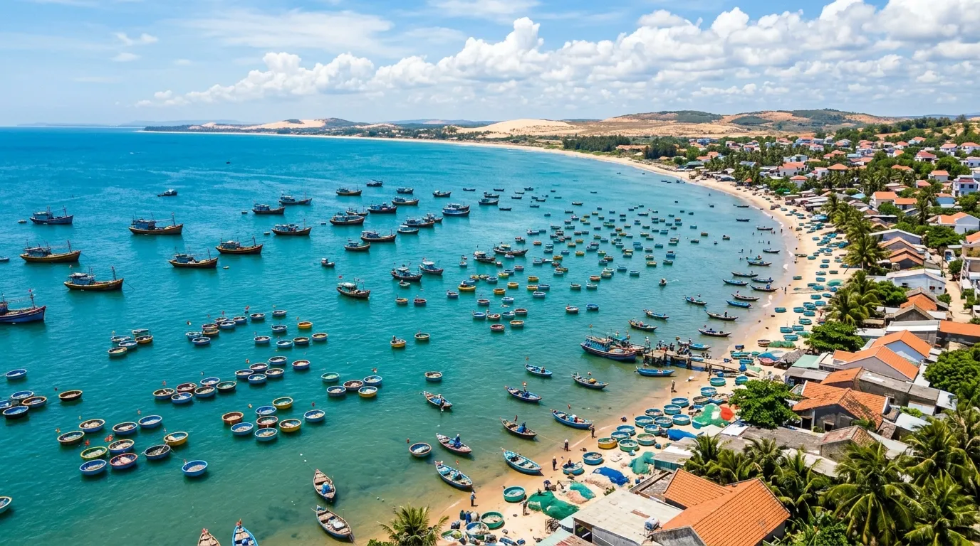 Mui Ne fishing village, the central area