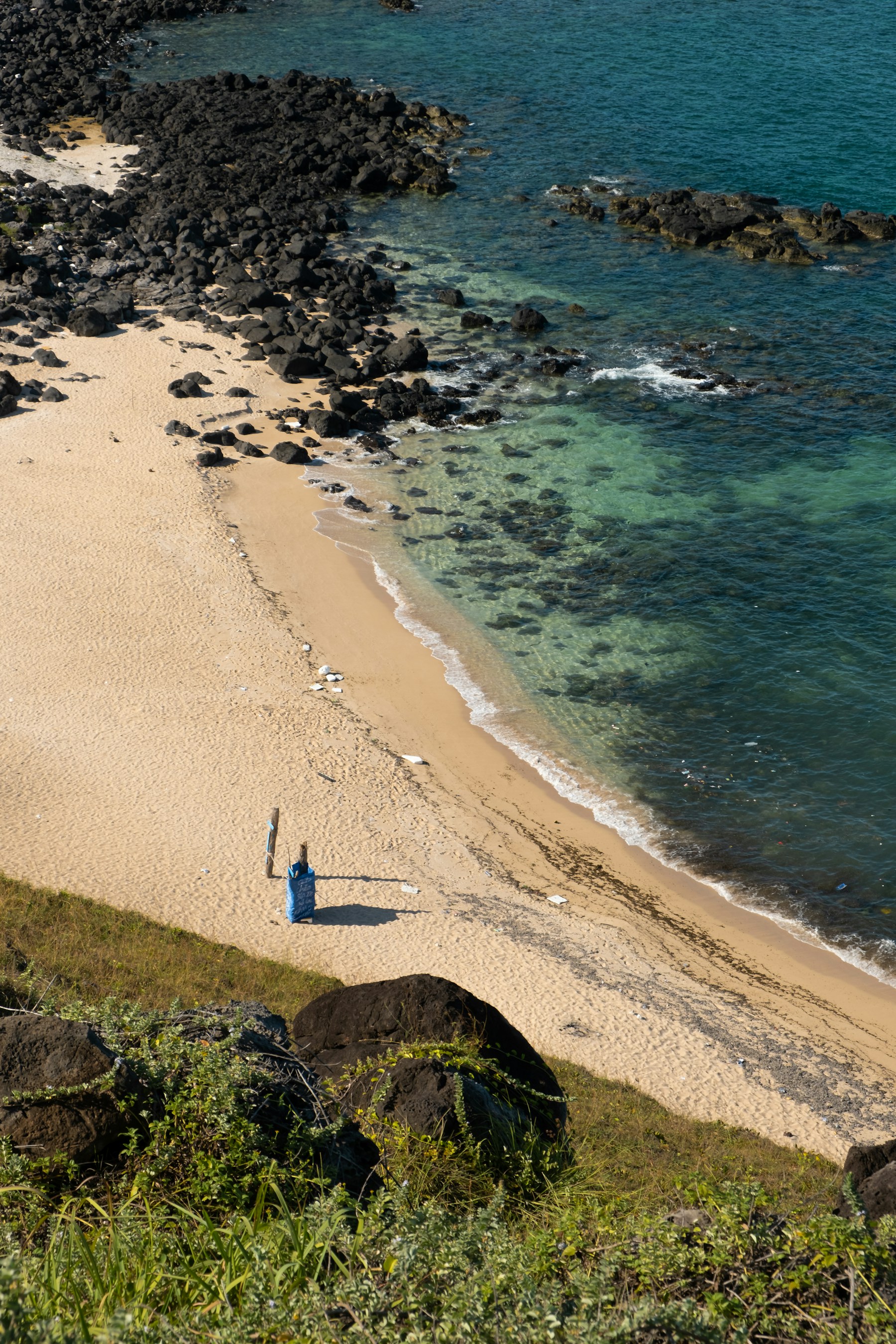Phu Quy shoreline seen from above
