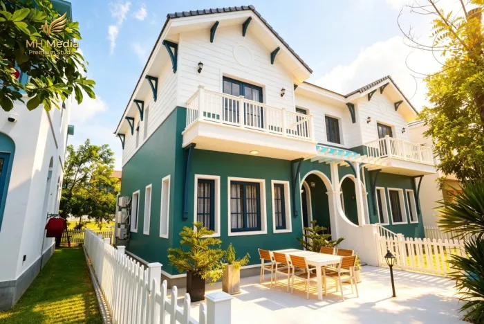 Villa Phong Lan — Song Lập 2PN Gần Hồ Bơi, Bồn Tắm Đôi